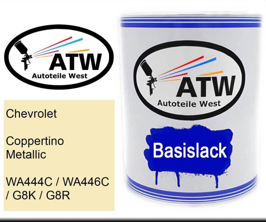 Chevrolet, Coppertino Metallic, WA444C / WA446C / G8K / G8R: 1L Lackdose, von ATW Autoteile West.